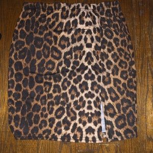 Cheeta Bodycon Skirt